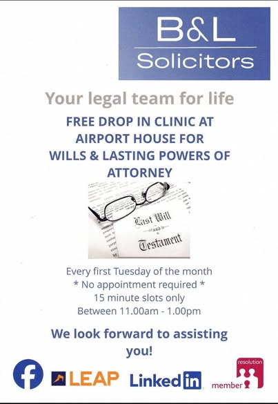 free drop in clinic flyer